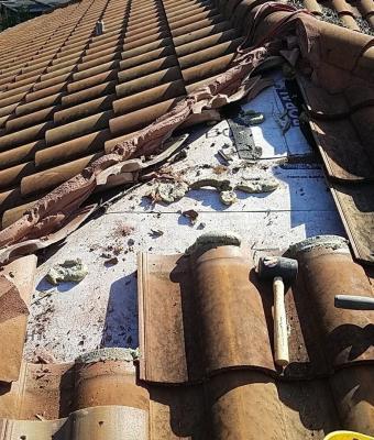 storm damage to tile roof in jacksonville fl